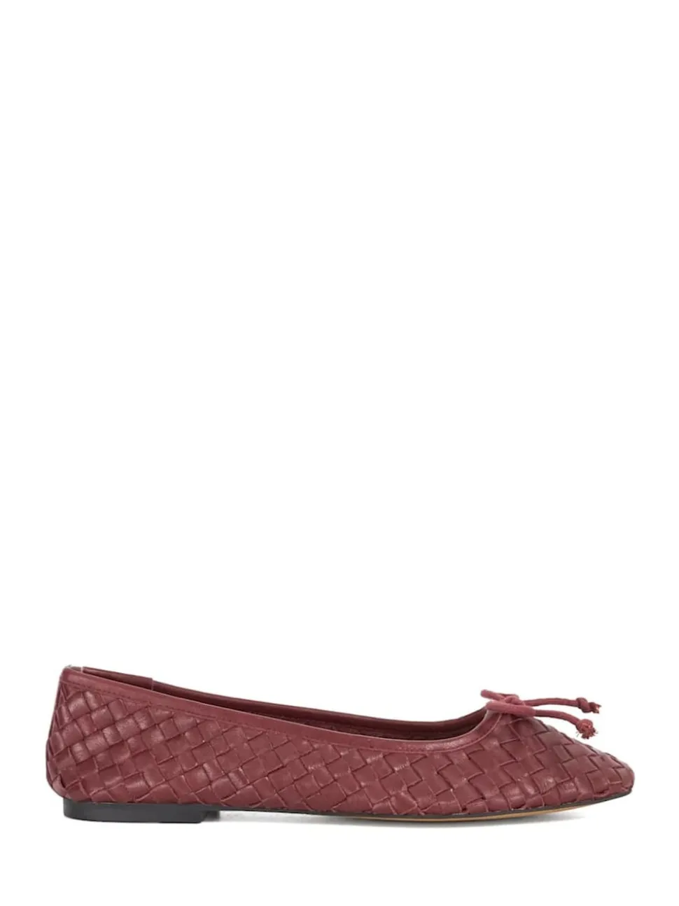 Dune London Red Heat Woven Ballerina Shoes