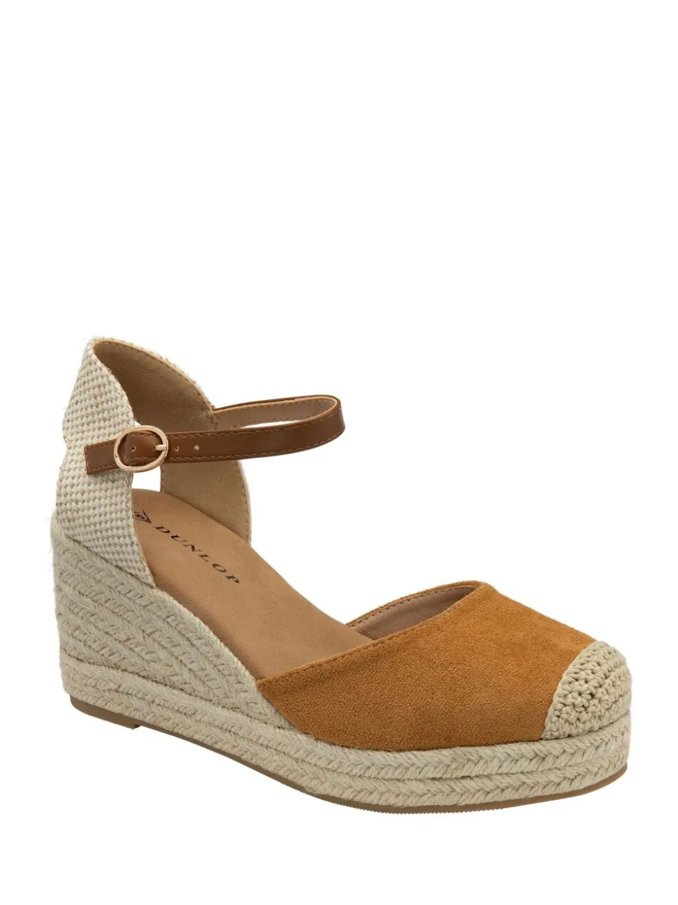 Dunlop Brown Wedge Shoes