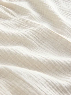 Ecru Double Cloth Playsuit