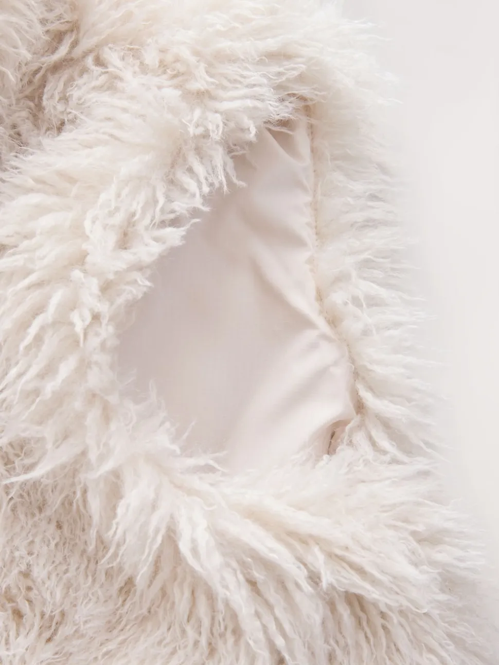 Ecru Faux Fur Gilet