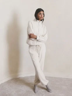 Ecru Fleece Joggers