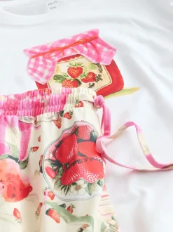 Ecru Jam Short Sleeve Pyjamas