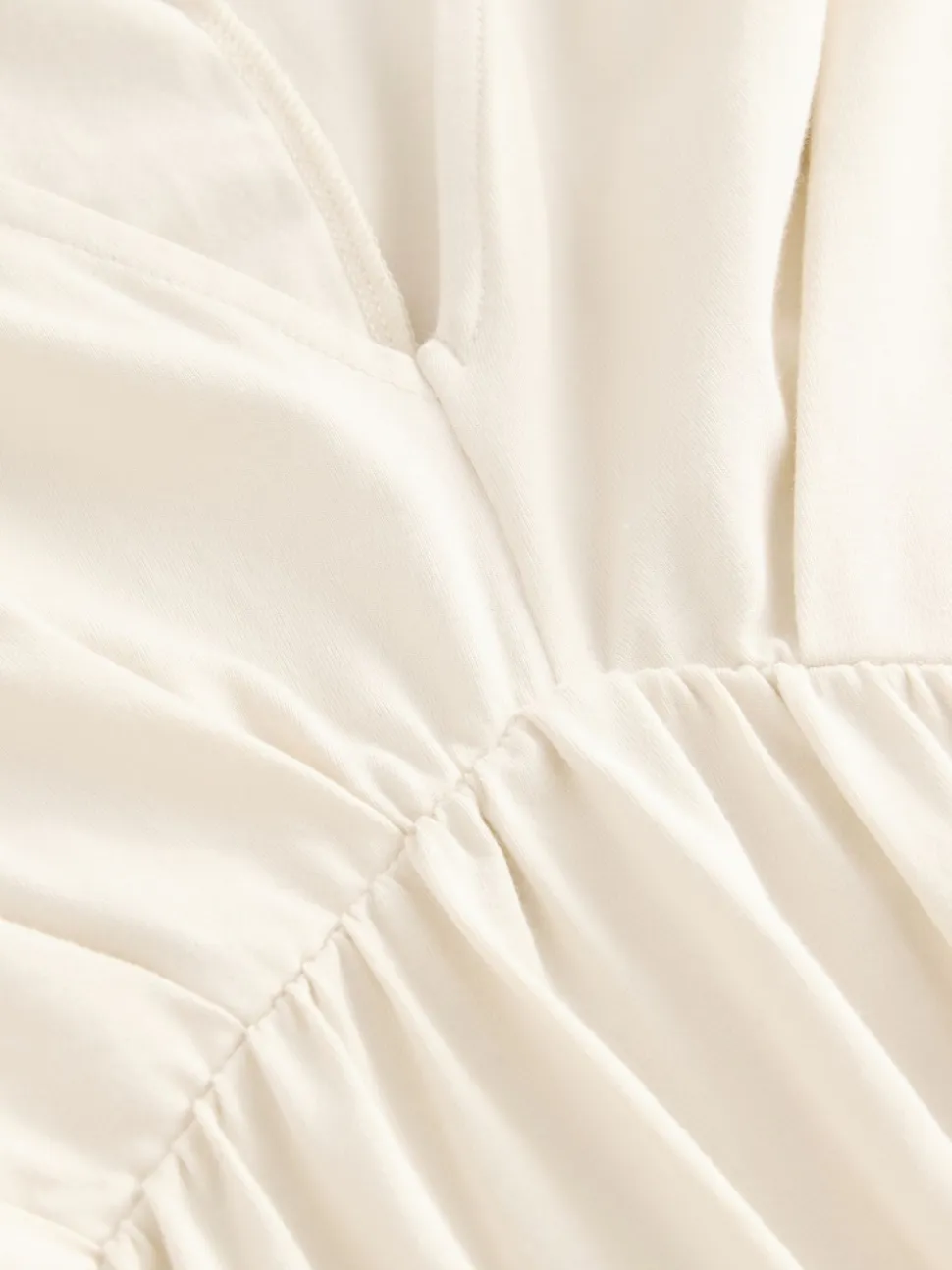 Ecru Jersey Kaftan Maxi Dress