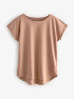 Ecru/Taupe/Brown/Blue/Yellow Cap Sleeve T-Shirts 5 Pack