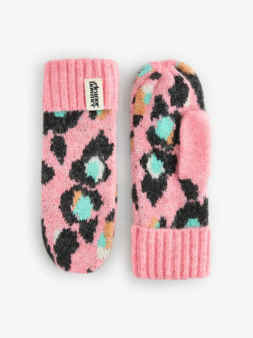 Eleanor Bowmer Checkerboard Lips Mittens