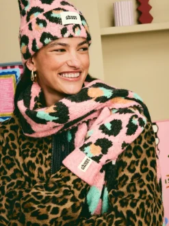 Eleanor Bowmer Checkerboard Lips Mittens
