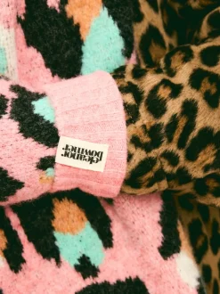 Eleanor Bowmer Checkerboard Lips Mittens