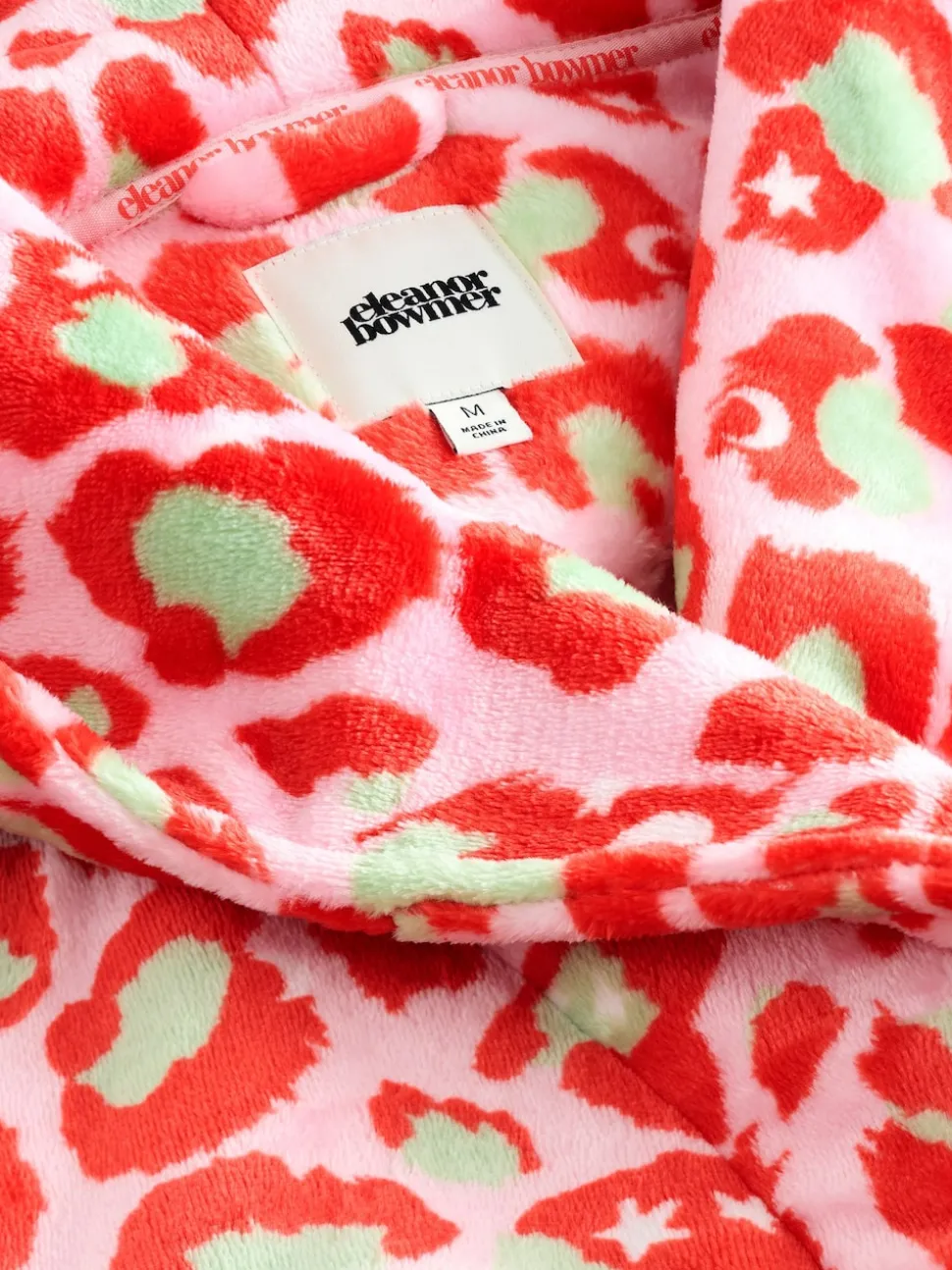 Eleanor Bowmer Leopard Print Fleece Robe