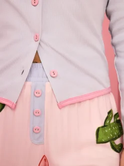 Eleanor Bowmer Pale Pink Howdy Cardigan Pyjamas