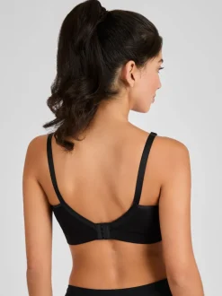 Emma Jane Black and White 2-Pack Cotton Seamless Nursing Bras