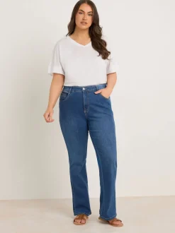 Evans Blue Denim Bootcut Jeans