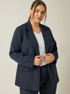 Evans Blue Edge To Edge Blazer