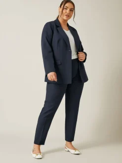 Evans Blue Edge To Edge Blazer