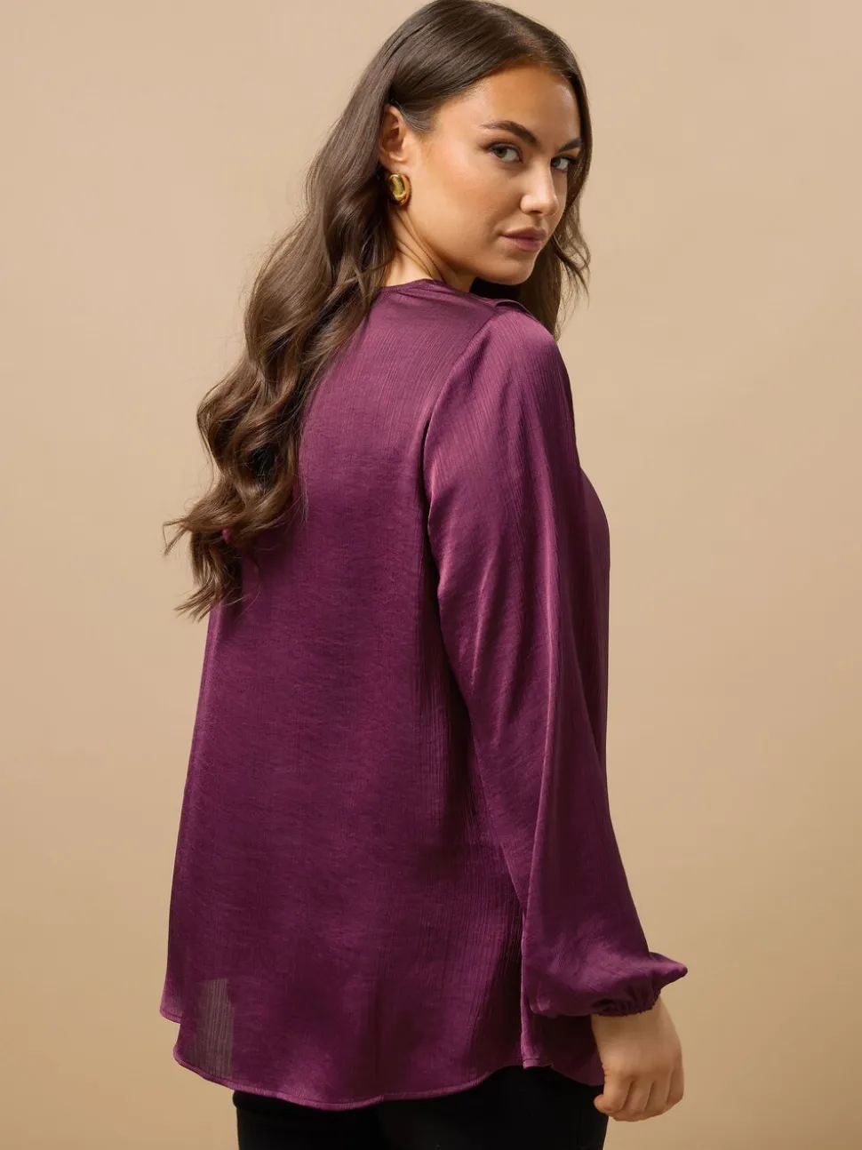 Evans Purple Frill Top