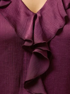 Evans Purple Frill Top