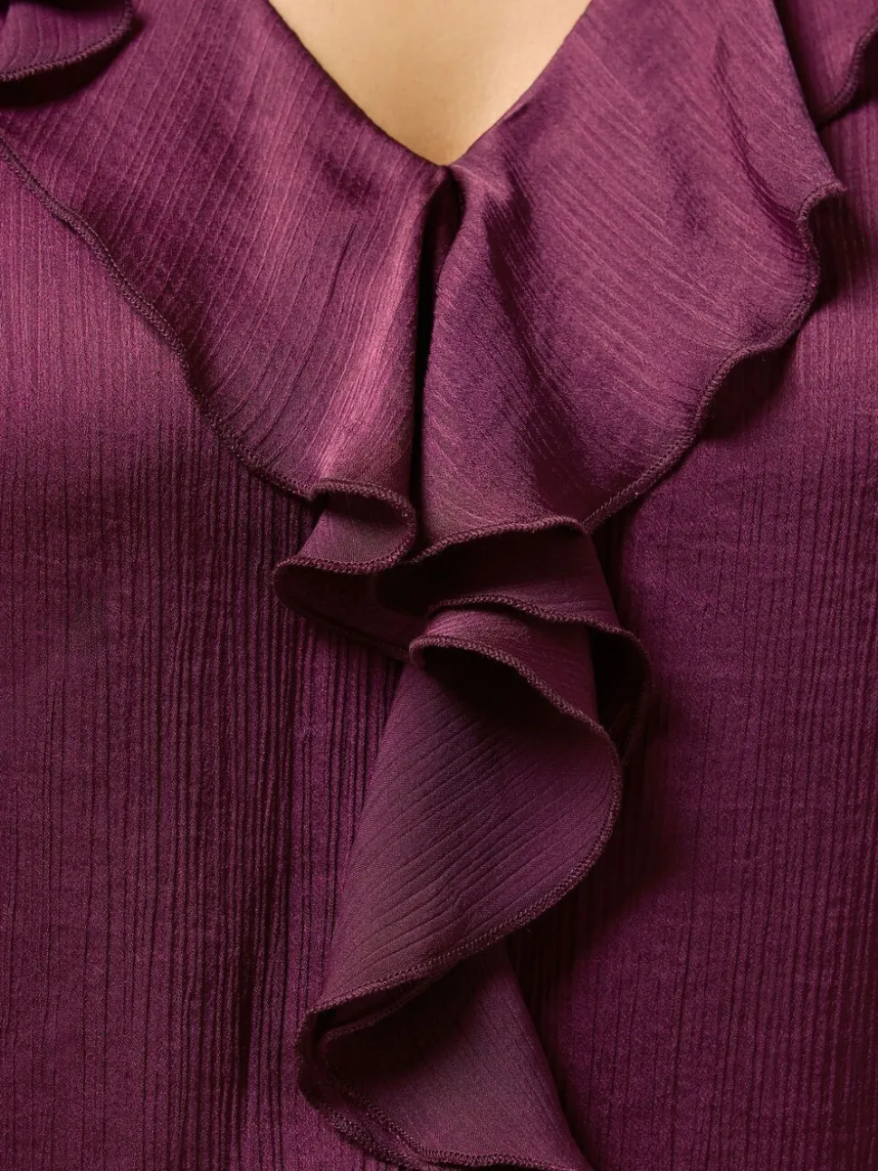 Evans Purple Frill Top
