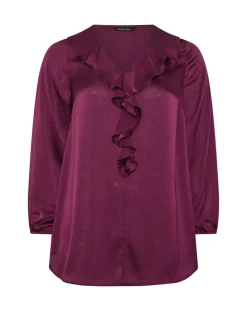 Evans Purple Frill Top