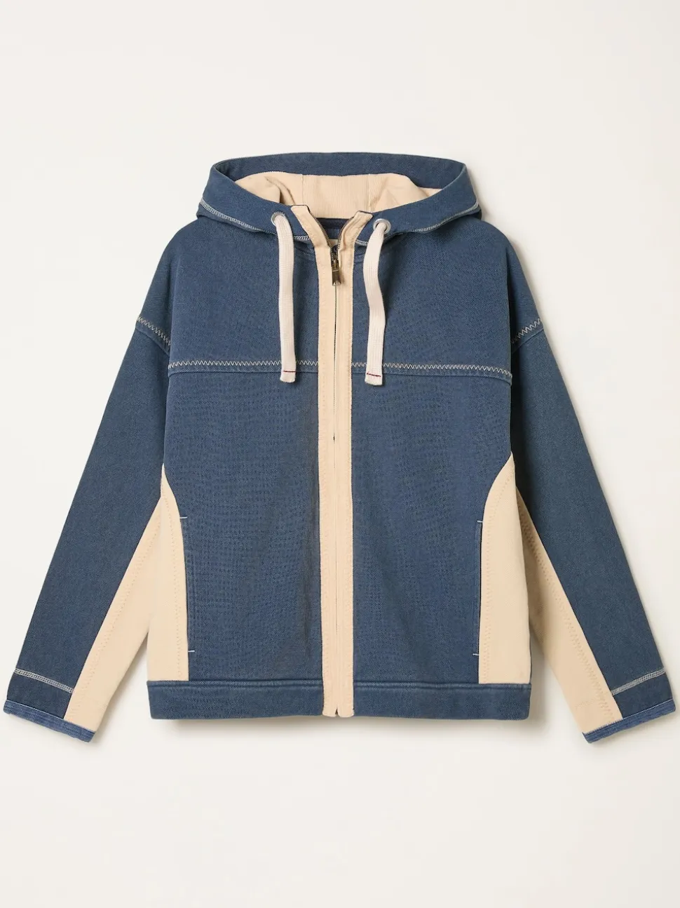 FatFace Airlie Navy Zip Through Hoodie