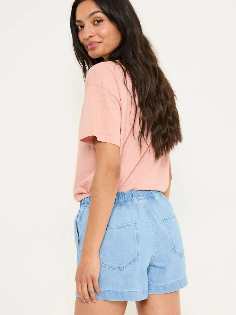 FatFace Ashby Light Vintage Blue Drawstring Shorts