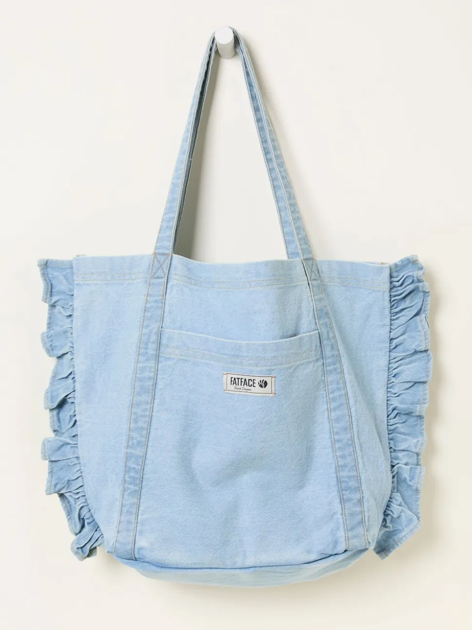 FatFace Astrid Light Denim Frill Tote