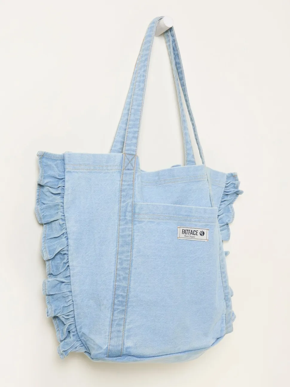 FatFace Astrid Light Denim Frill Tote