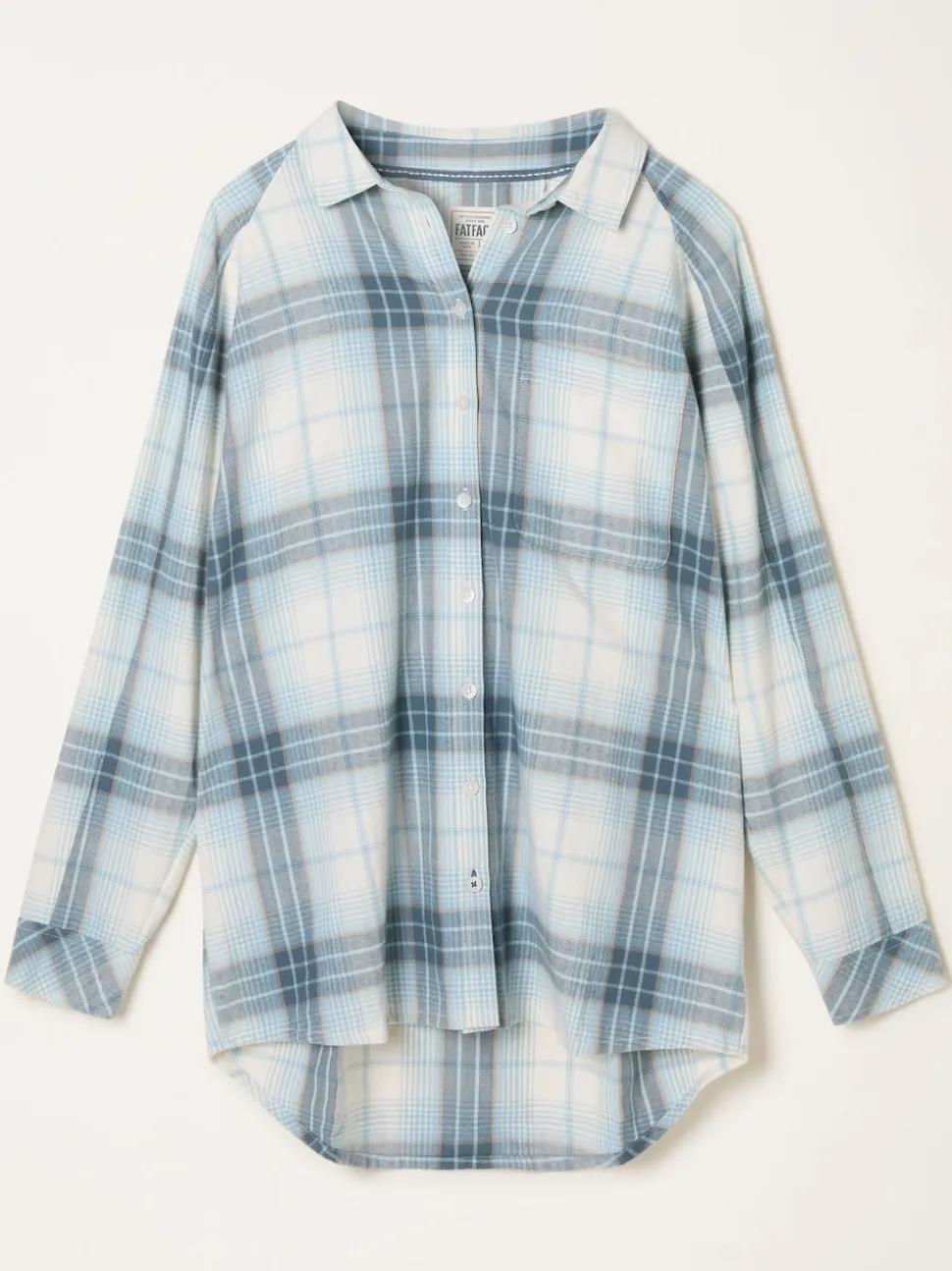 FatFace Bessie Light Blue Check Shirt