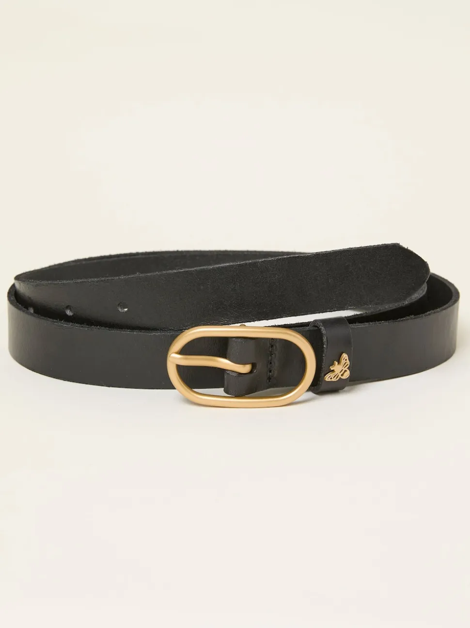 FatFace Black Bee Stud Belt