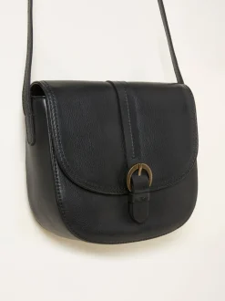 FatFace Black Sofia Saddle Crossbody Bag