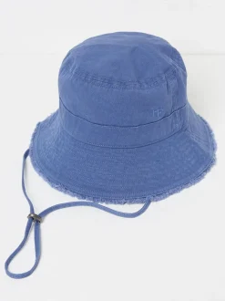 FatFace Blue 100% Cotton Brisbane Bucket Hat