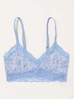 FatFace Blue Bee Floral Bralette