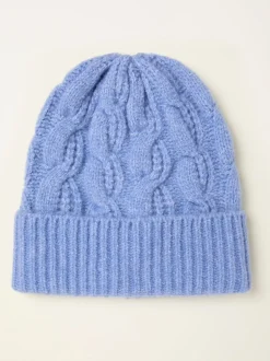 FatFace Blue Cable Beanie