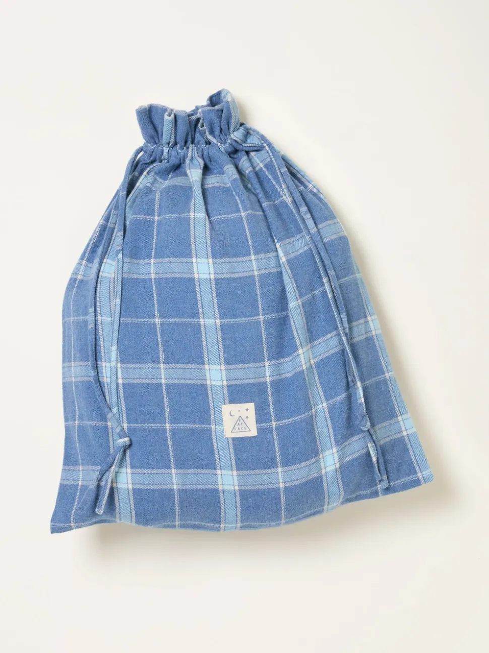 FatFace Blue Metallic Check Pyjama Set
