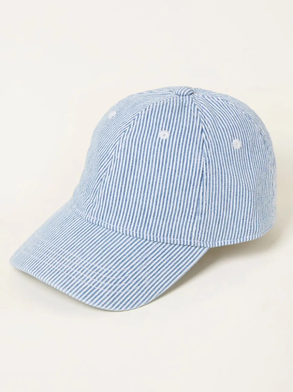 FatFace Blue Stripe Heart Embroidered Cap