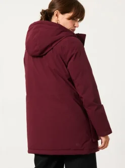 FatFace Brea Dark Red Quilted Coat