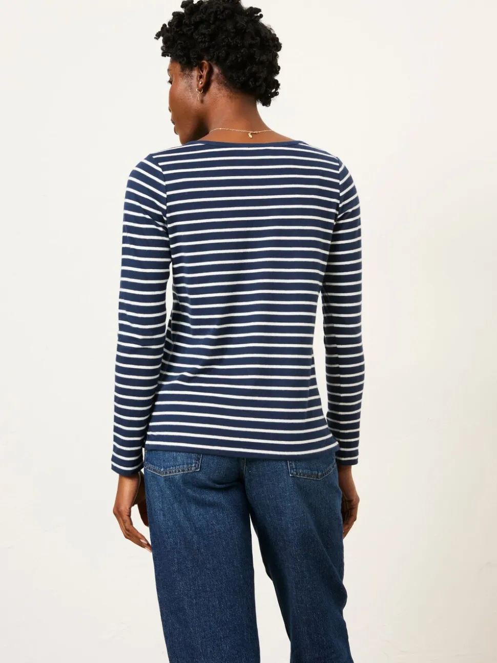 FatFace Breton Navy T Shirt