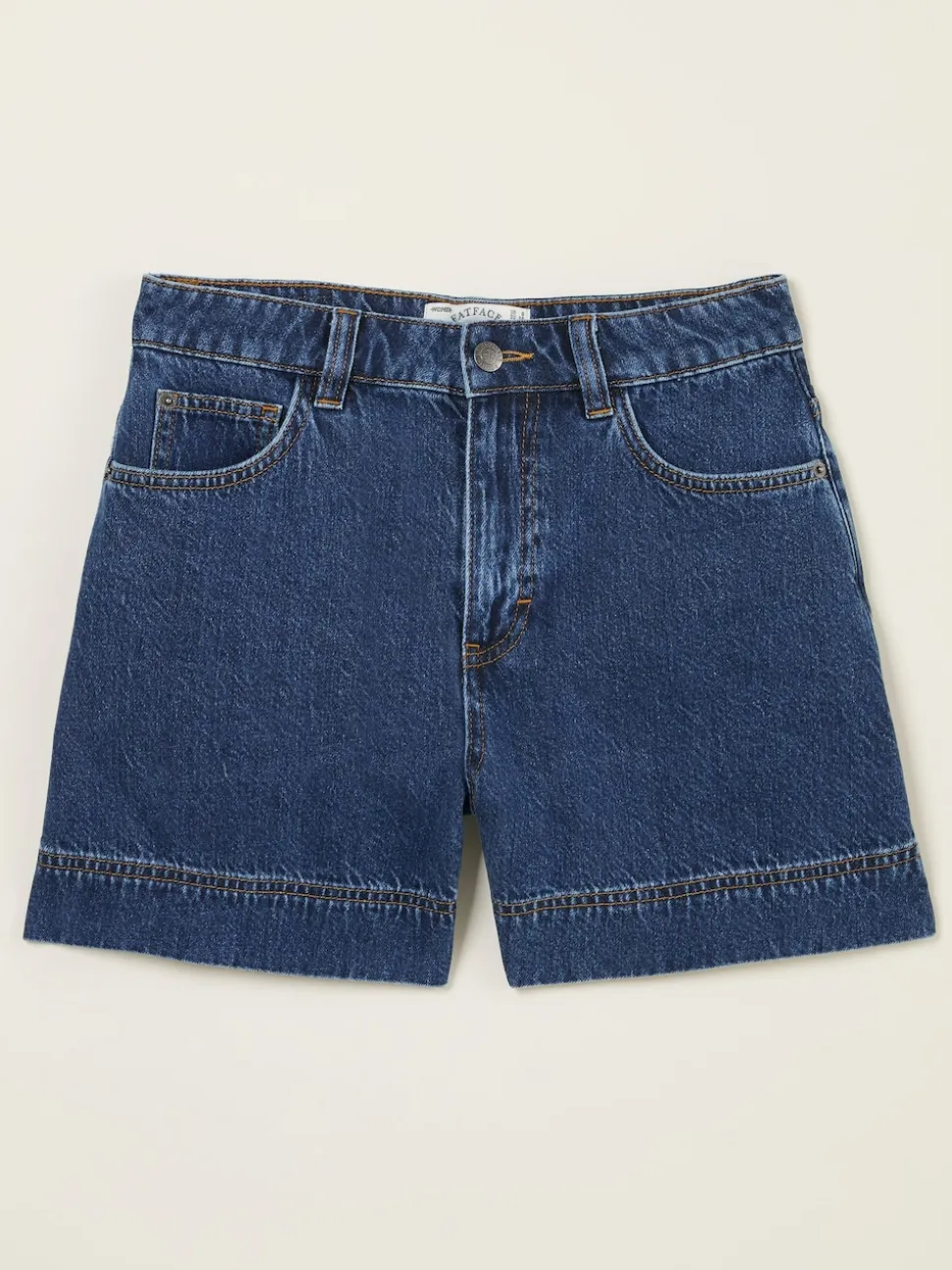 FatFace Broadway Denim Vintage 100% Cotton Denim Shorts