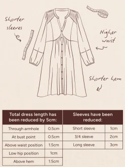FatFace Brown Ditsy Petite Noa 2in1 Midi Dress