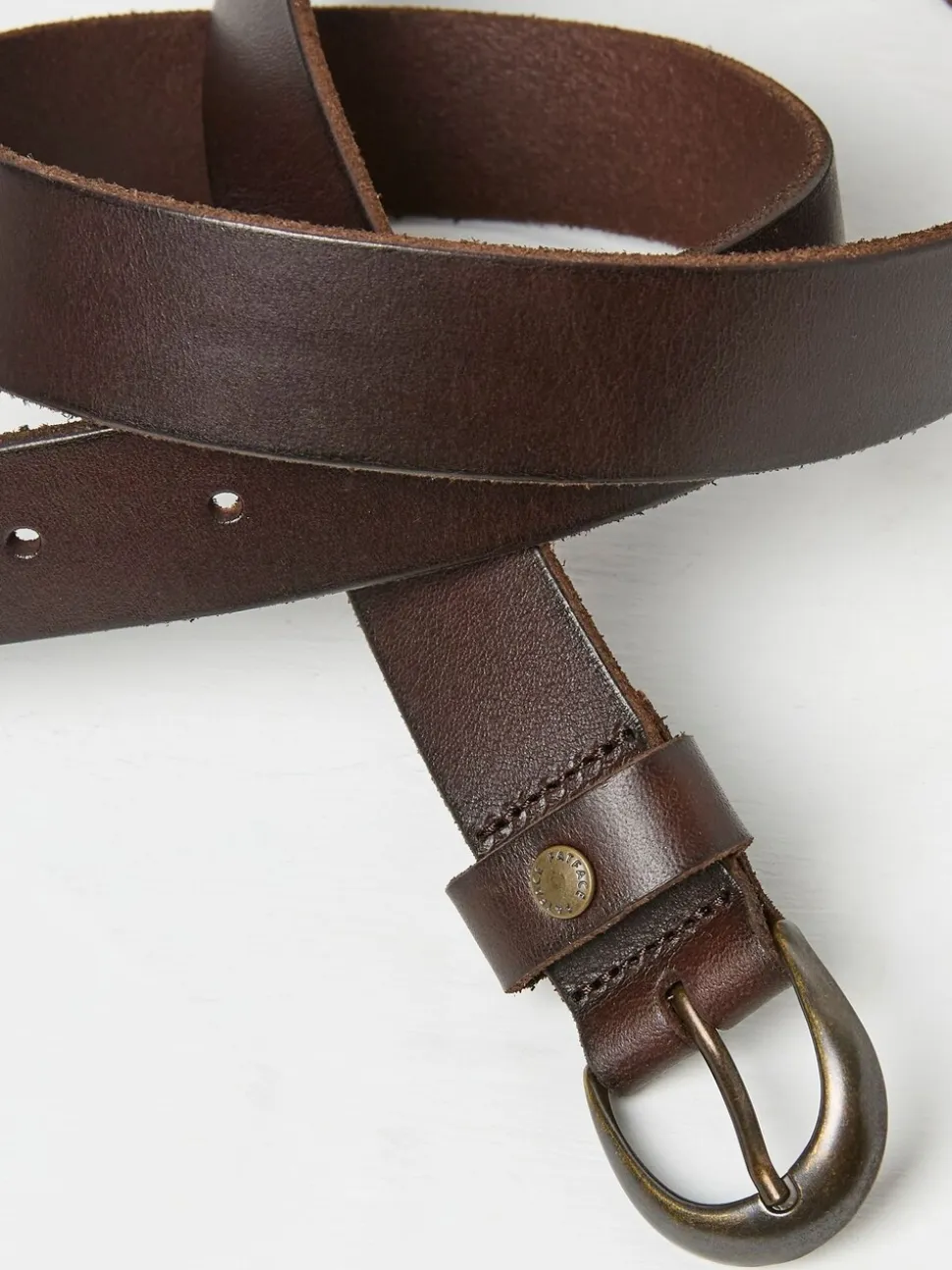 FatFace Brown Leather Jean Belt