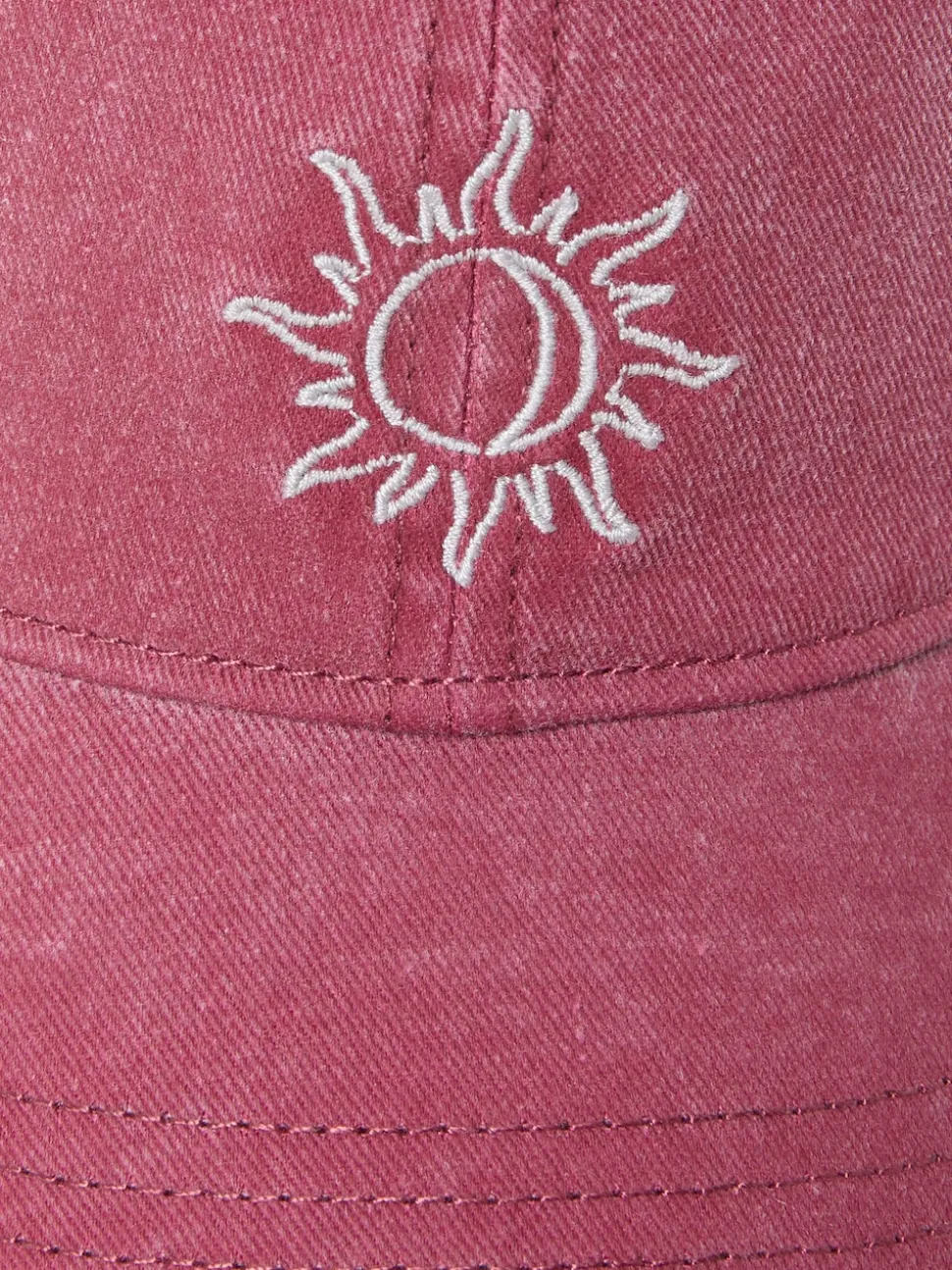 FatFace Burgundy Red Embroidered Sun Cap