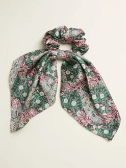 FatFace Burgundy Red Japanese Rose Hair Tie