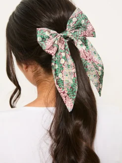 FatFace Burgundy Red Japanese Rose Hair Bow