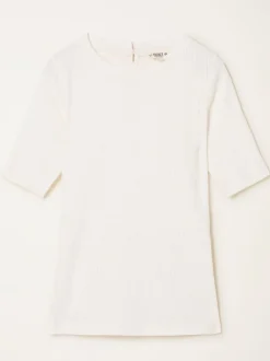 FatFace Callie Ivory Pointelle Top