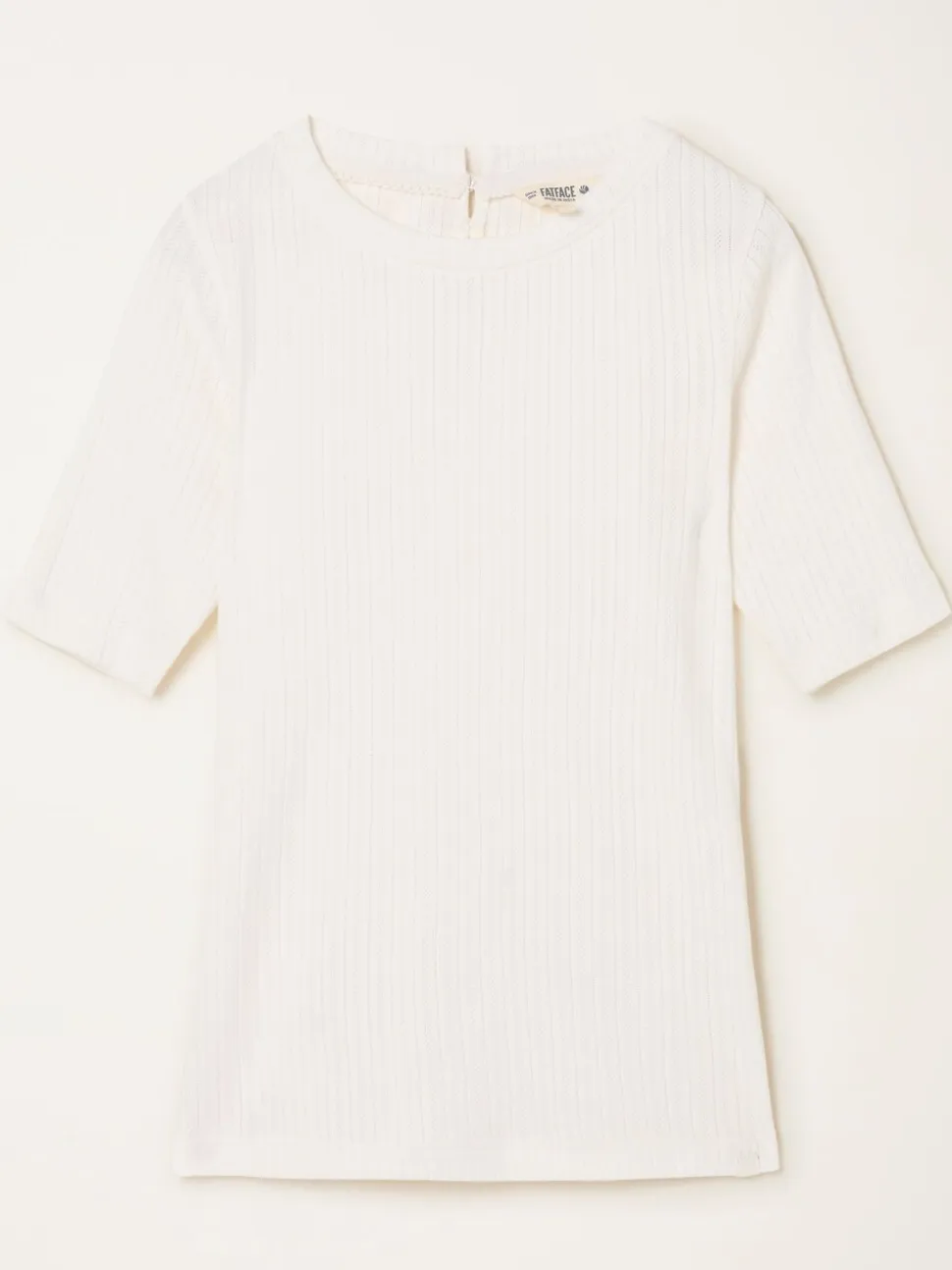 FatFace Callie Ivory Pointelle Top