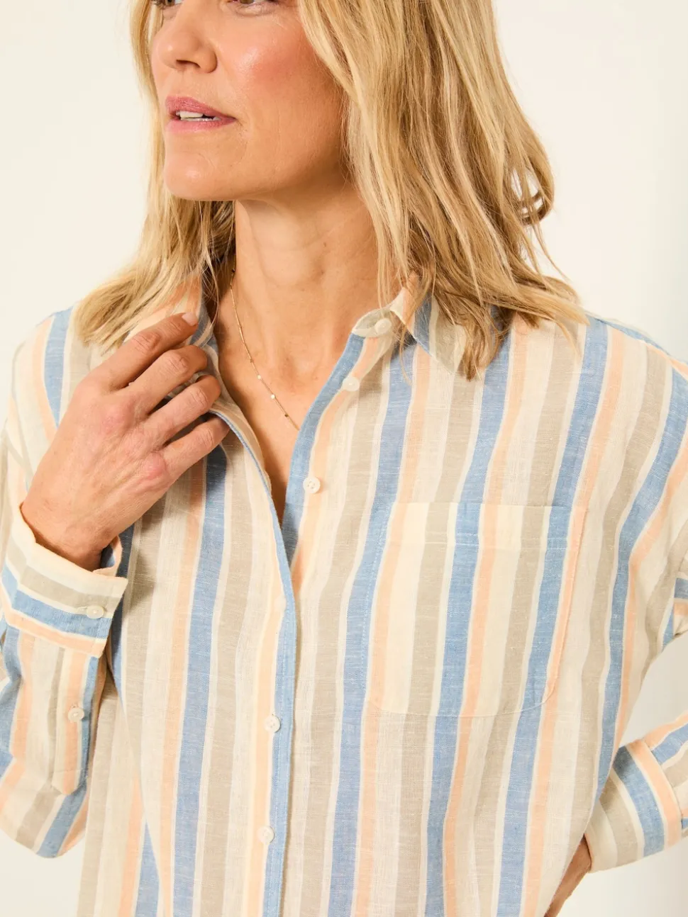 FatFace Carolin Multi Petite Stripe Shirt