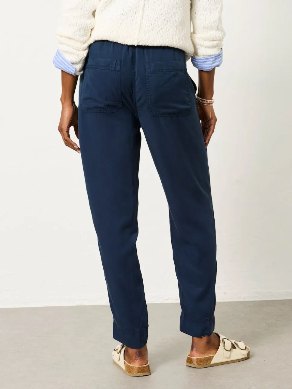 FatFace Charlie Navy Tapered Trouser
