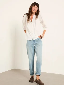 FatFace Claire Ivory Broderie Top
