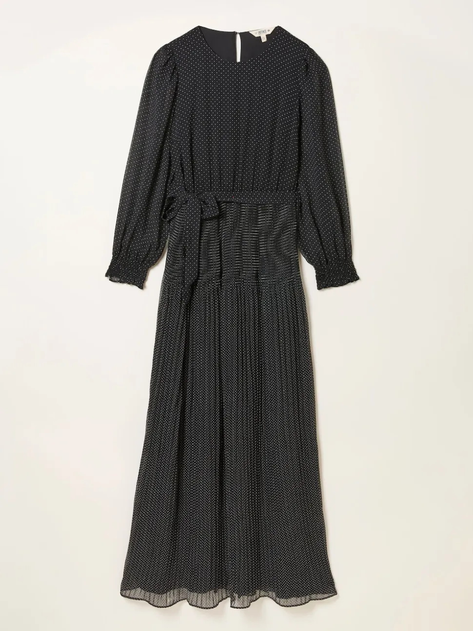 FatFace Darcy Black Pin Spot Darcy Midi Dress