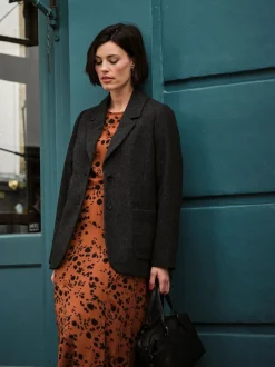FatFace Etta Charcoal Grey Blazer
