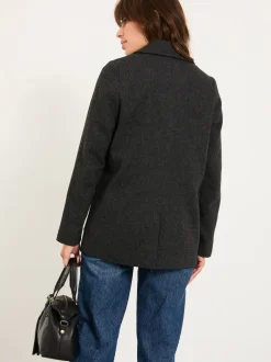 FatFace Etta Charcoal Grey Blazer