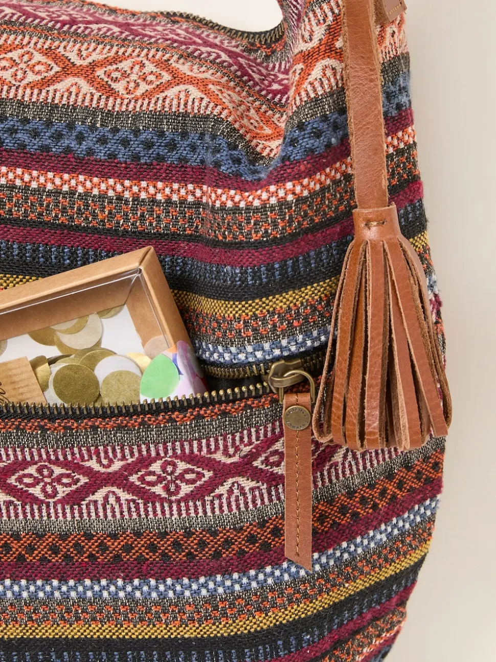 FatFace Evalie Multi Woven Crossbody Bag